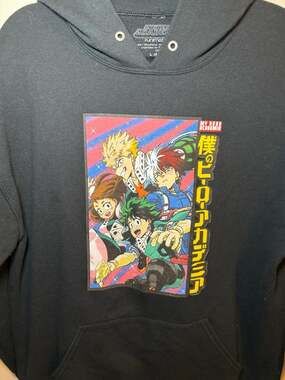 My Hero Academia Funimation Group Box Hoodie Size Large
